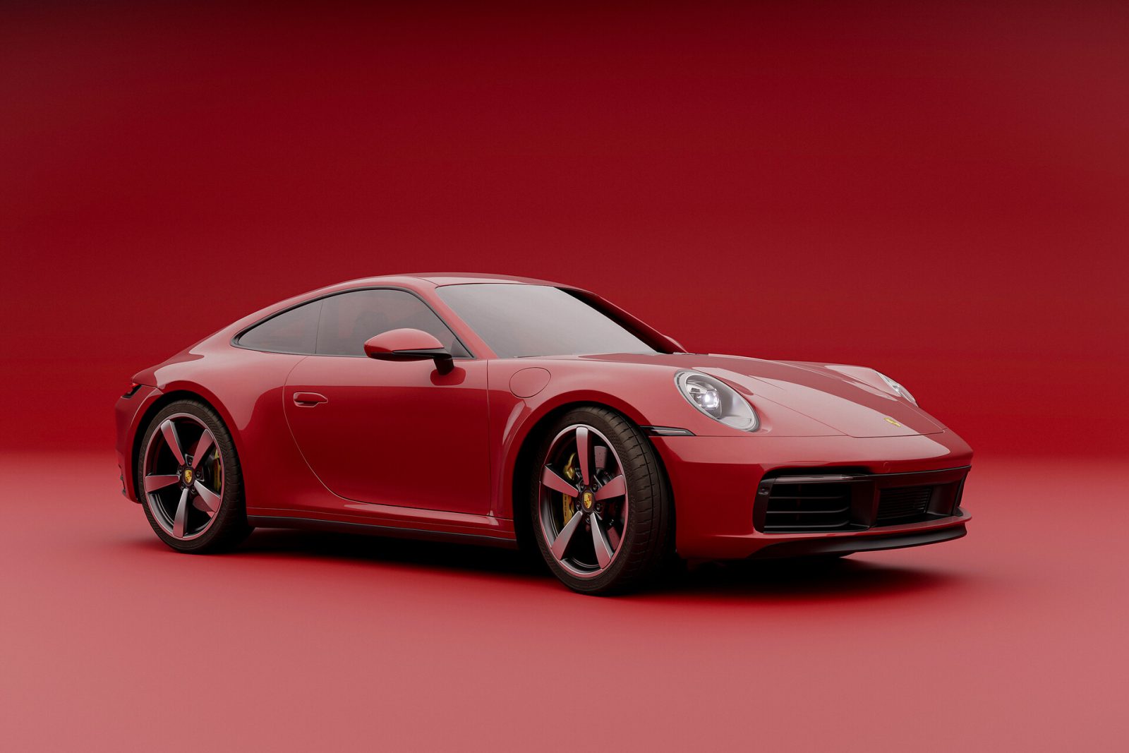 Porsche 911 studio red
